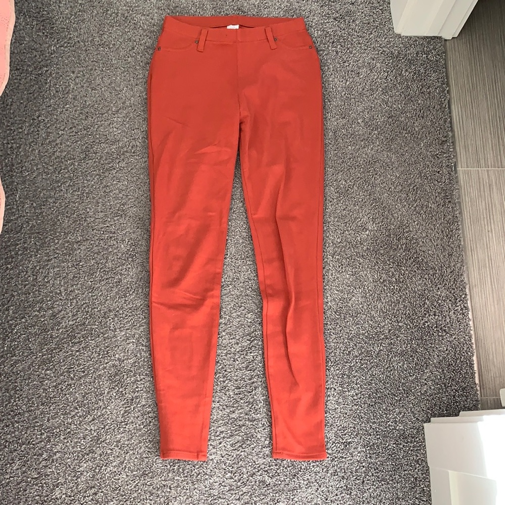 Orange jeggings